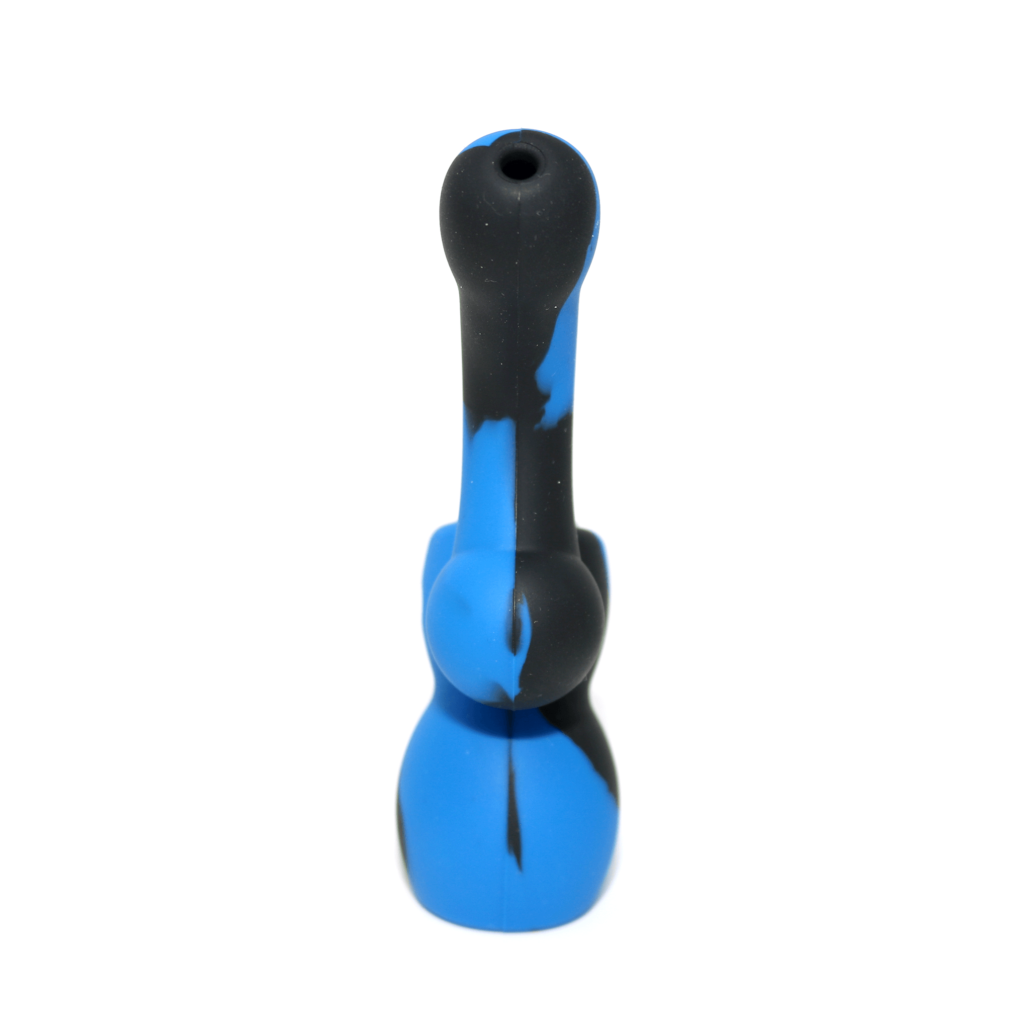 Mini Silicone Bubbler - Blue-Black-Rear