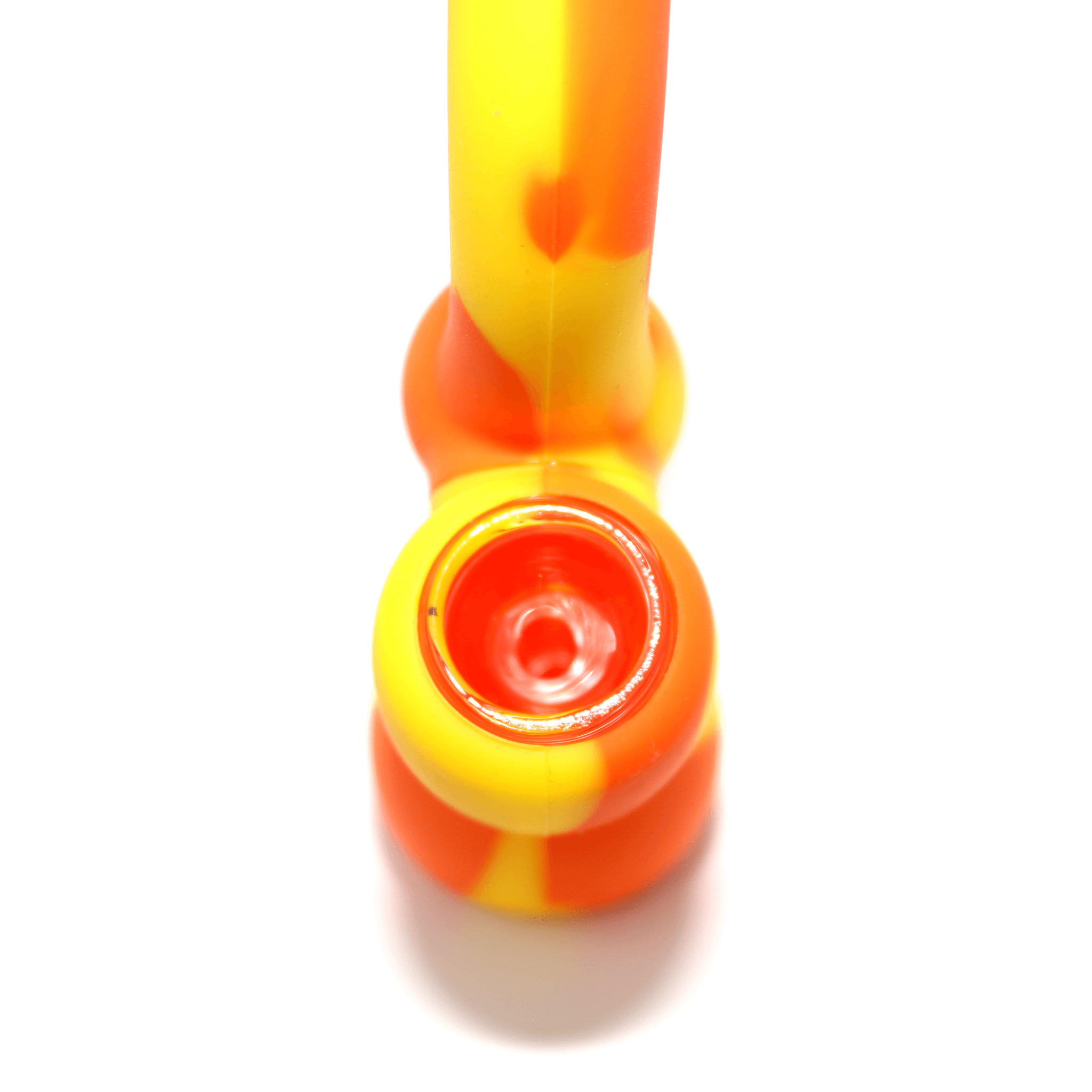 Mini Silicone Bubbler - Yellow-Orange-Close-Up
