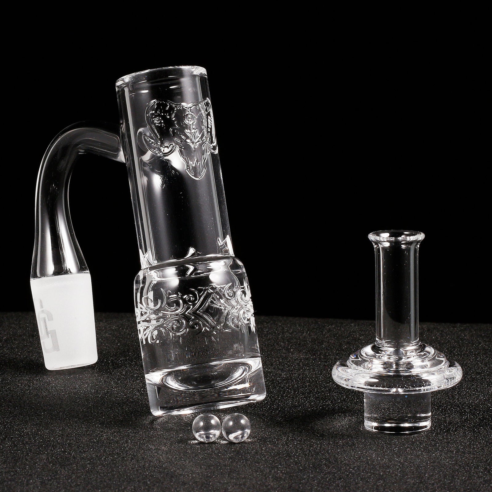 Golden Goat Full Weld Tower Quartz Banger Kit | Full Kit In Use View | Dabbing Warehouse
