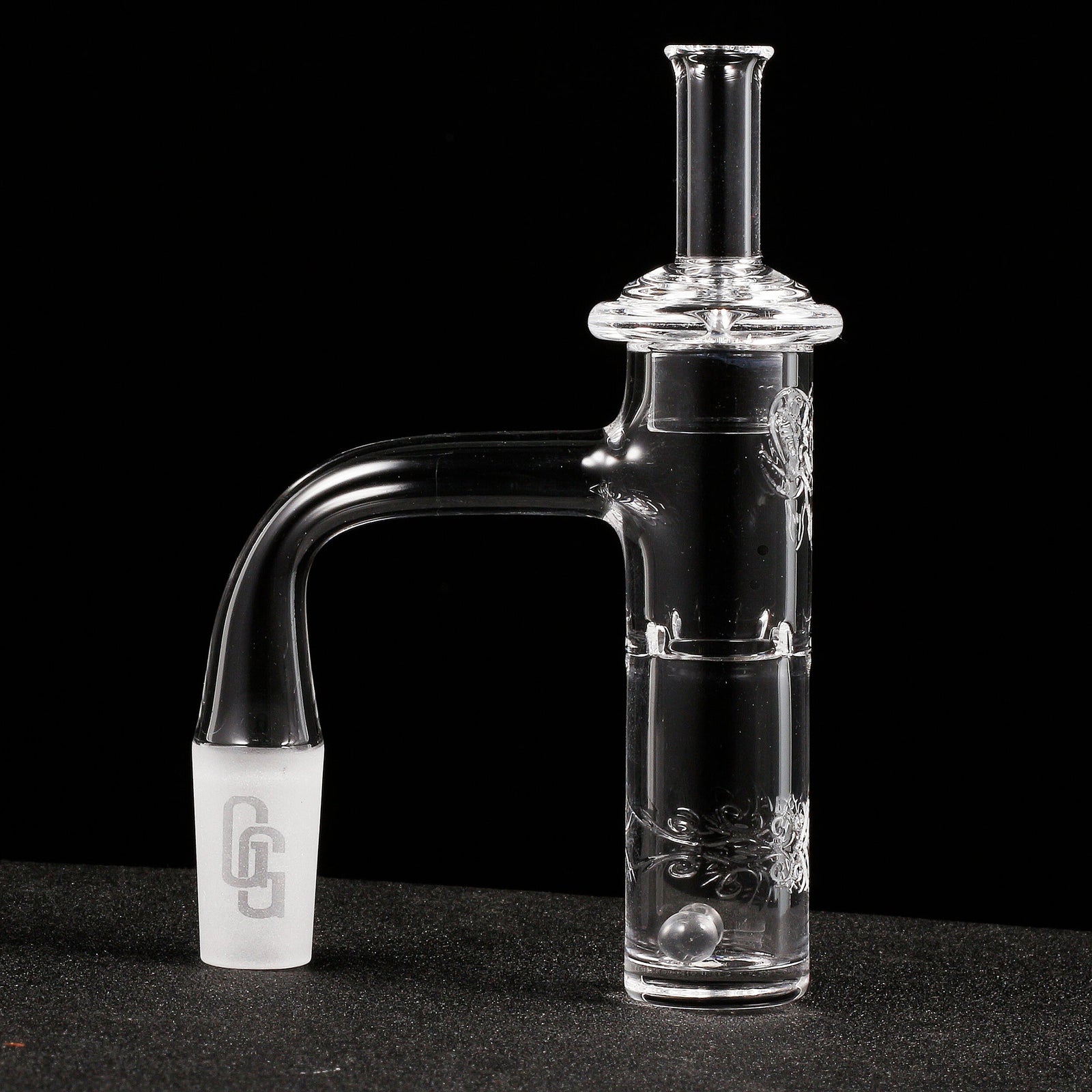 Golden Goat Full Weld Hurricane Quartz Banger Kit | Full Kit In Use View | Dabbing Warehouse