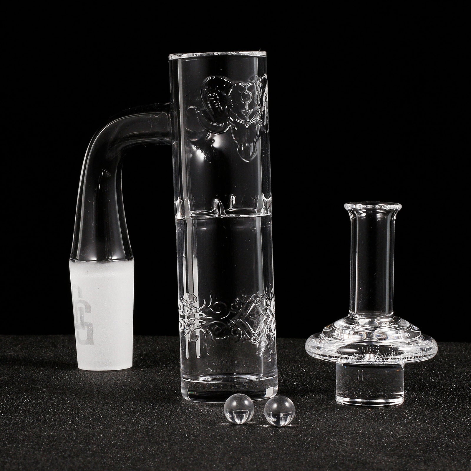 Golden Goat Full Weld Hurricane Quartz Banger Kit | Full Kit In Use View | Dabbing Warehouse