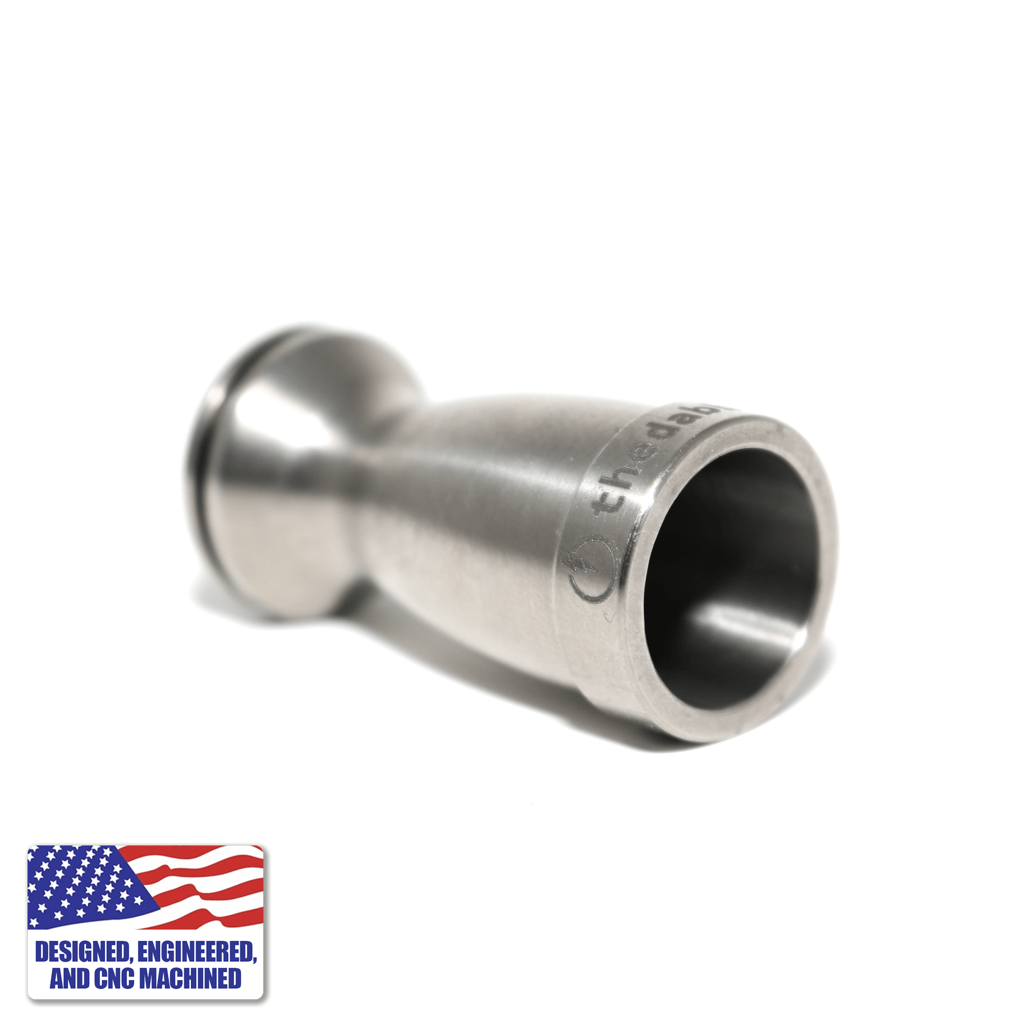 Complete Titanium Dab Hardware Kit - Female, 18mm/14mm, Claw Shovel | Nail Body Side View | DW
