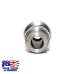 Complete Titanium Dabbing Hardware Kit - Male, 18mm/14mm, Claw Shovel | Nail Body Inner View | DW