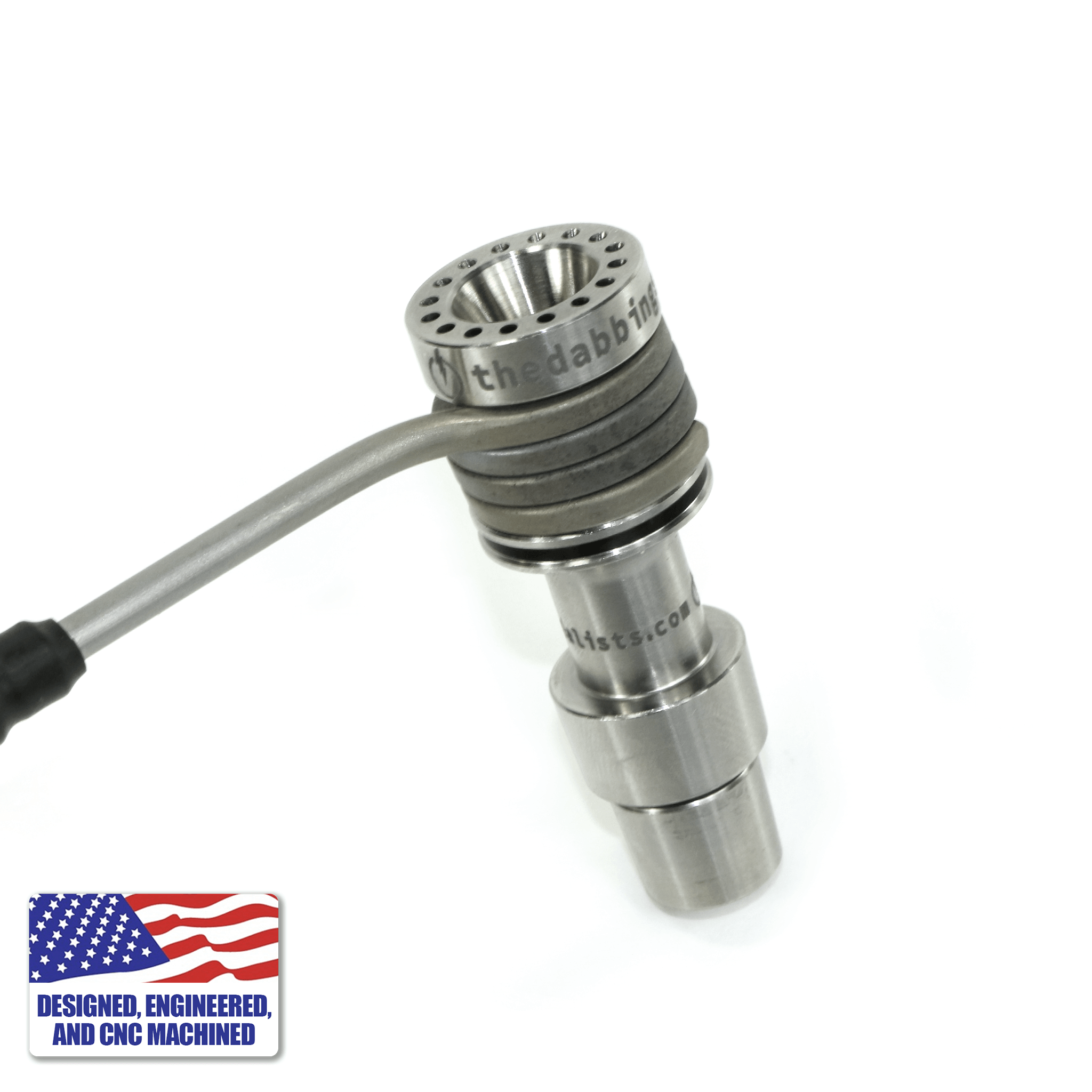 Titanium Dab Nail 16-hole | Heater Coil View | Dabbing Warehouse