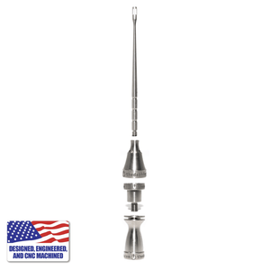 Complete Titanium Dabbing Hardware Kit - Female, 14mm/10mm, Claw Shovel | Full Nail-Cap Stack | DW