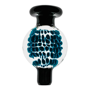 Black Flower Bubble Cap | Profile View | Dabbing Warehouse