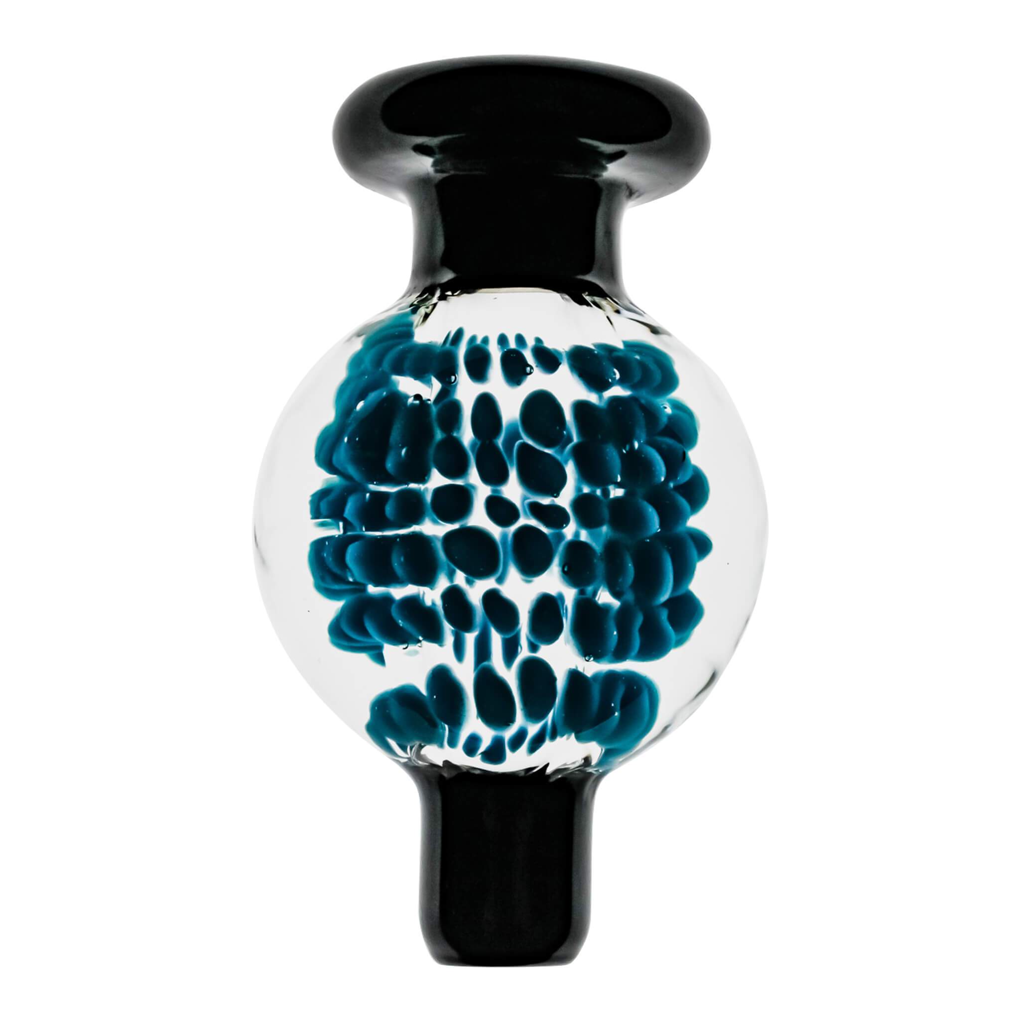 Black Flower Bubble Cap | Profile View | Dabbing Warehouse