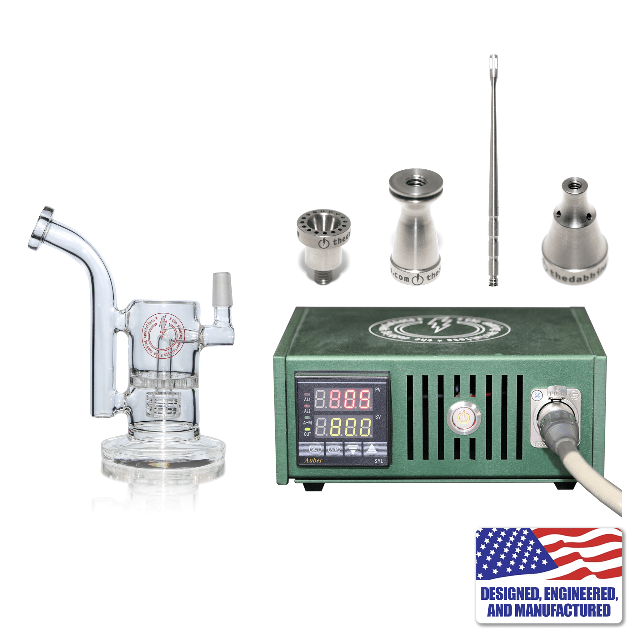 Custom The Dabbing Specialists Enail Dabbing Kit #1 | Green Kit View | DW