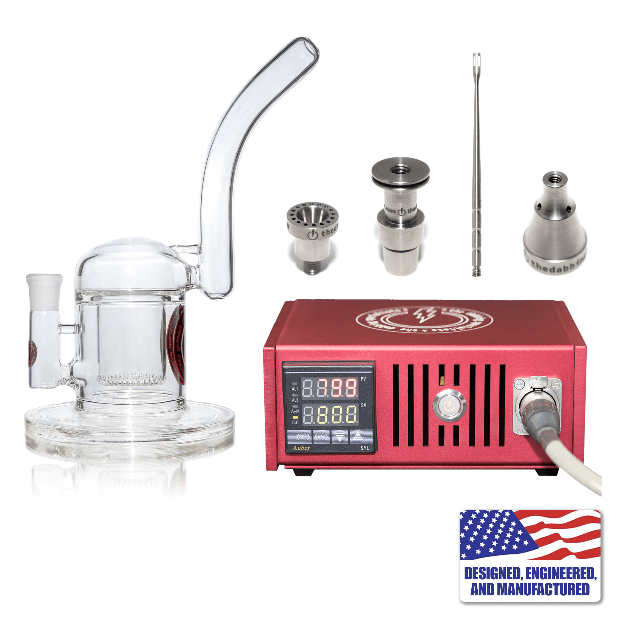 Enail Dabbing Kit | Custom Dabbing Kit #2 | Red Kit View | Dabbing Warehouse