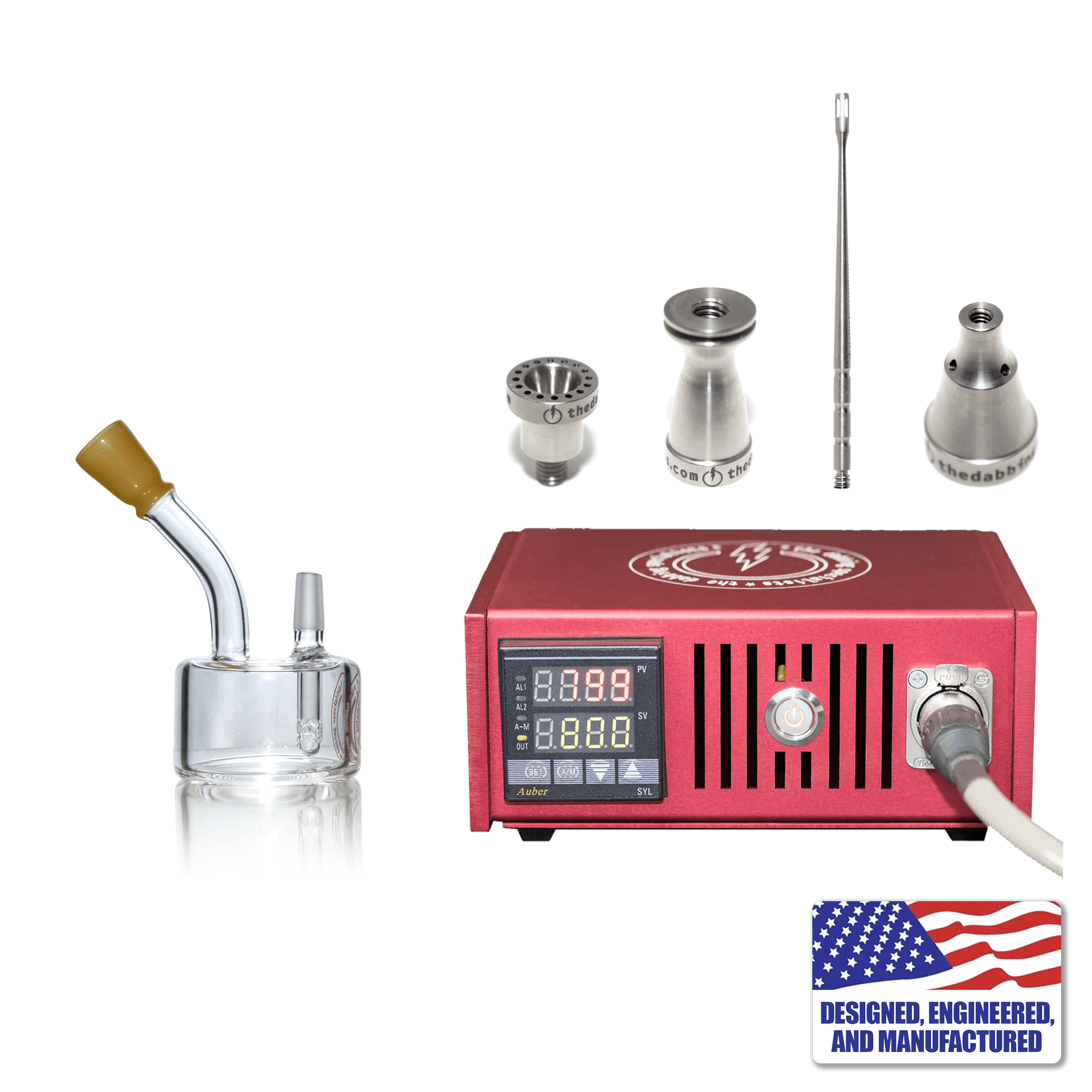 Enail Dabbing Kit | Custom Dabbing Kit #3 | Red Kit View | Dabbing Warehouse
