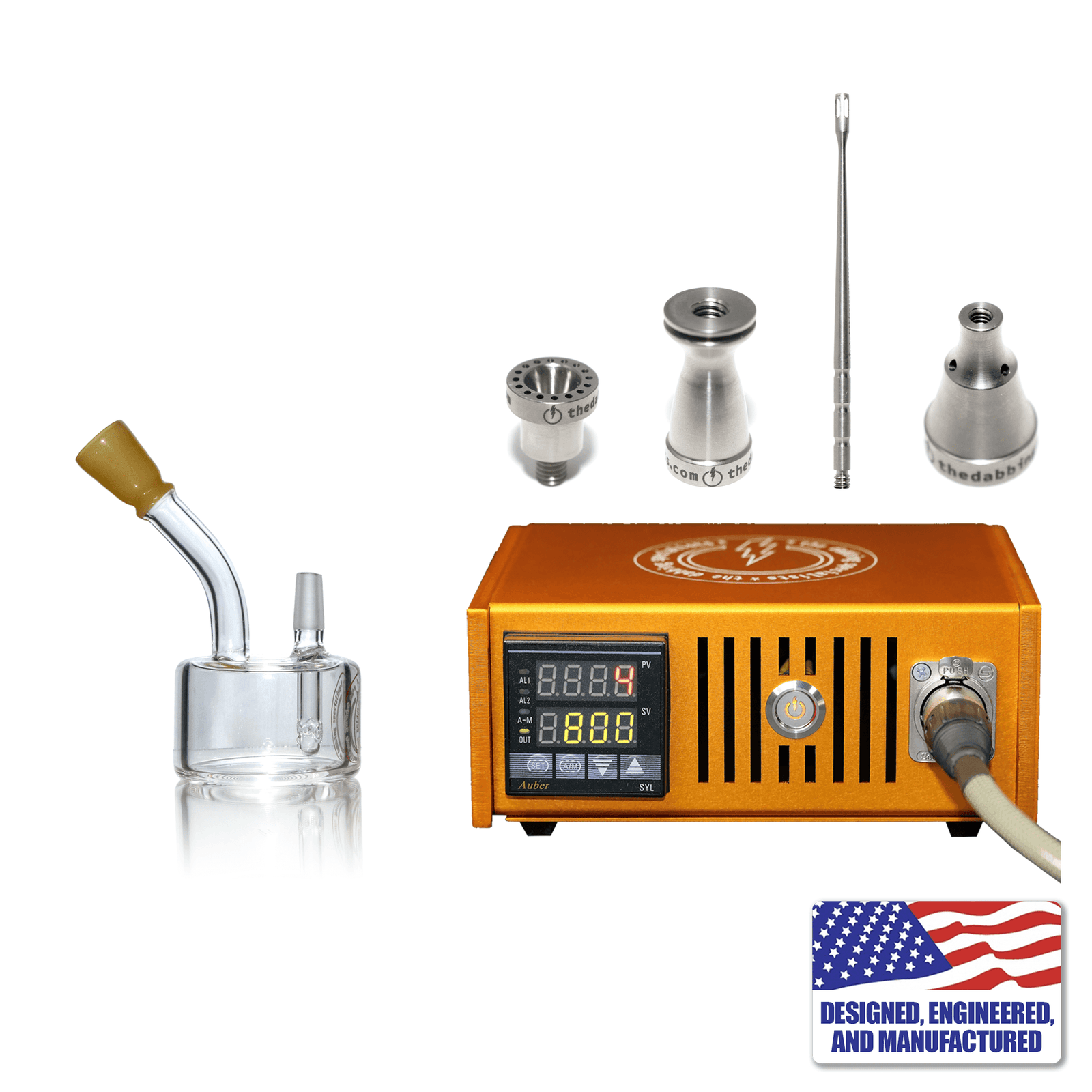 Enail Dabbing Kit | Custom Dabbing Kit #3 | Orange Kit View | Dabbing Warehouse