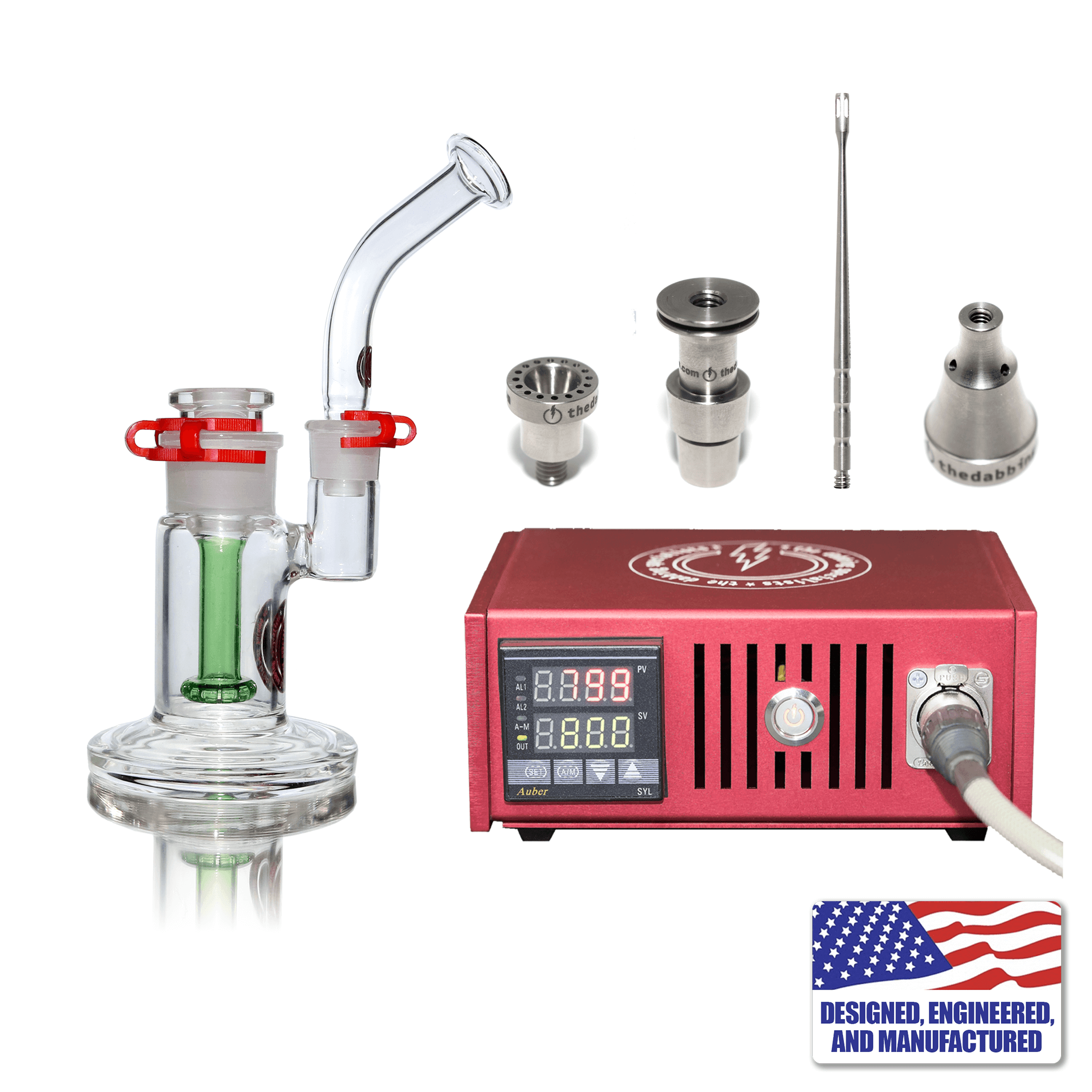Enail Dabbing Kit | Custom Dabbing Kit #4 | Red Kit View | Dabbing Warehouse