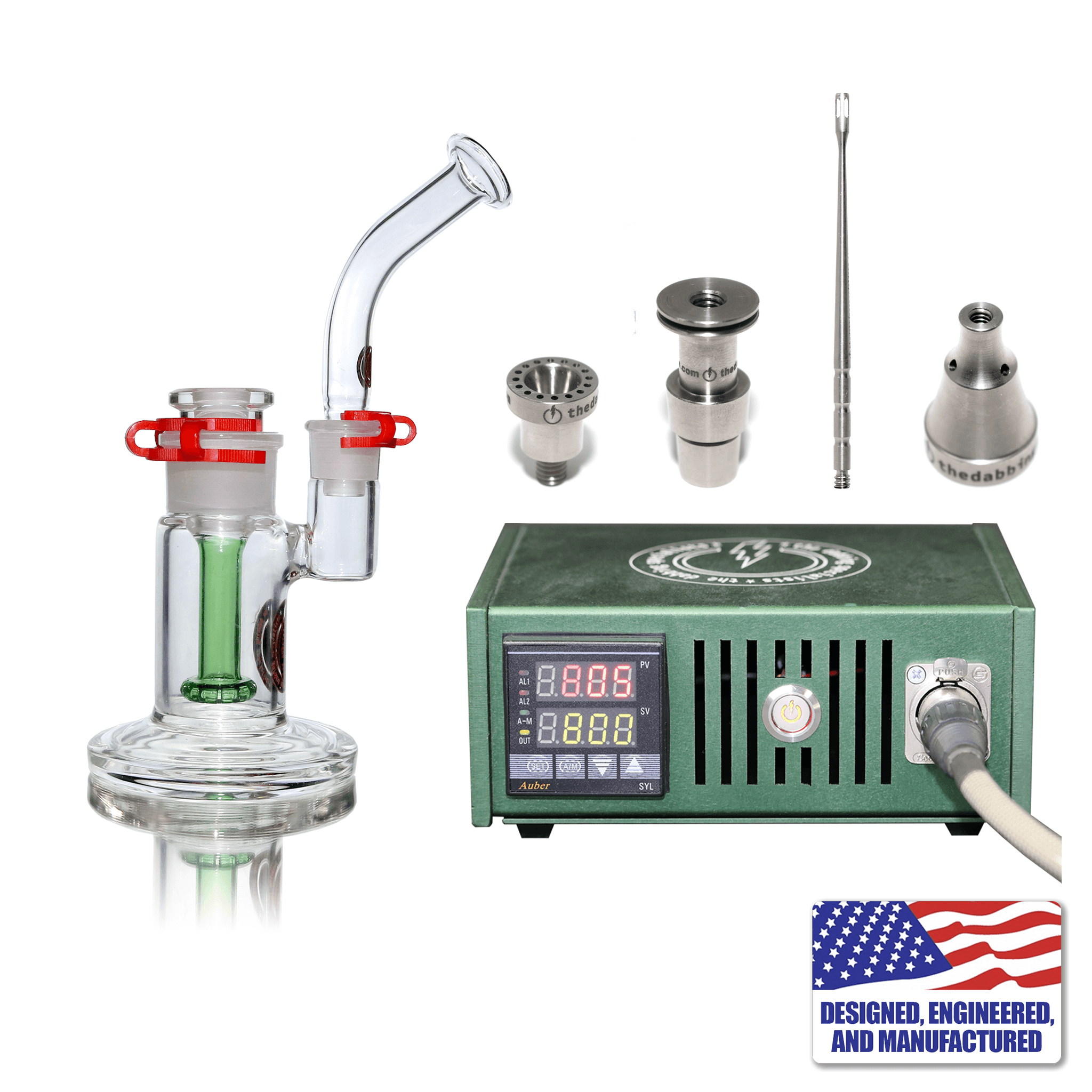 Enail Dabbing Kit | Custom Dabbing Kit #4 | Green Kit View | Dabbing Warehouse