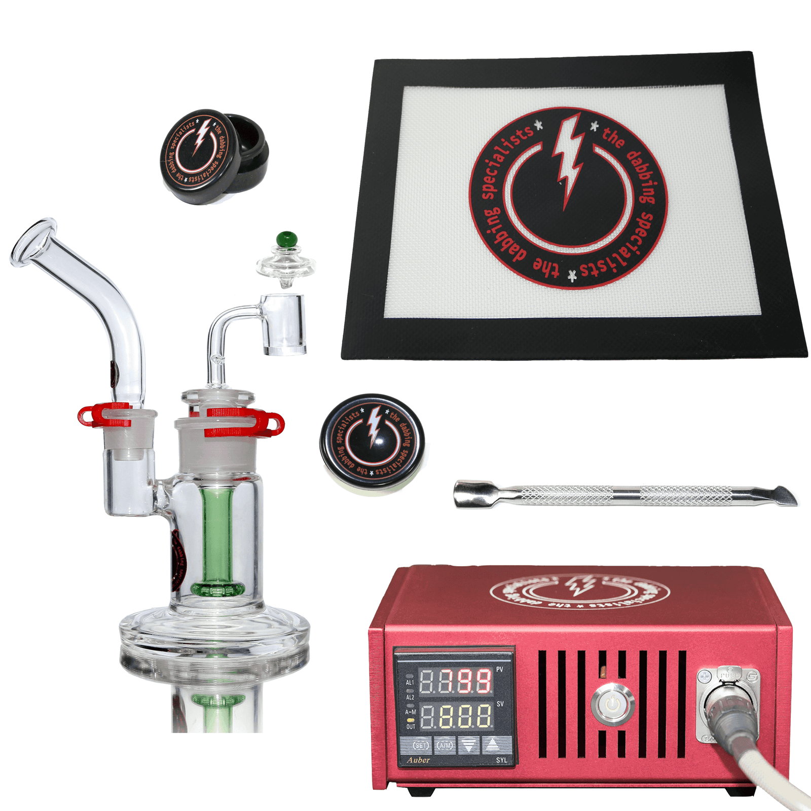 The Dabbing Specialists Custom Enail Dabbing Kit #5 | Starter Dab Kit | Orange Kit View | DW