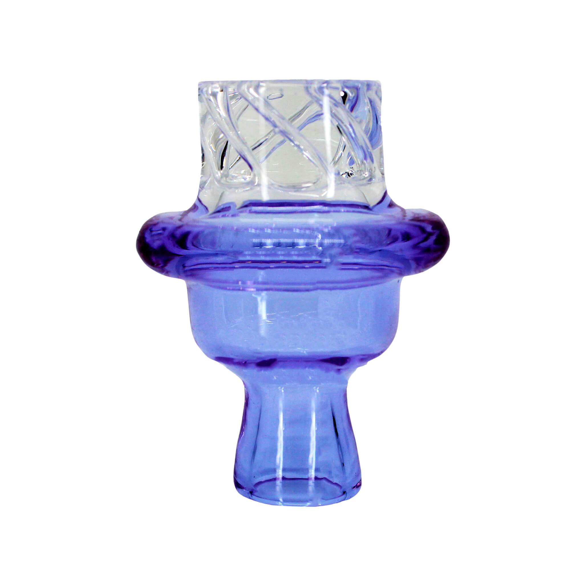 Cyclone Spinner Carb Cap | Blue Cyclone Upside Down View | Dabbing Warehouse