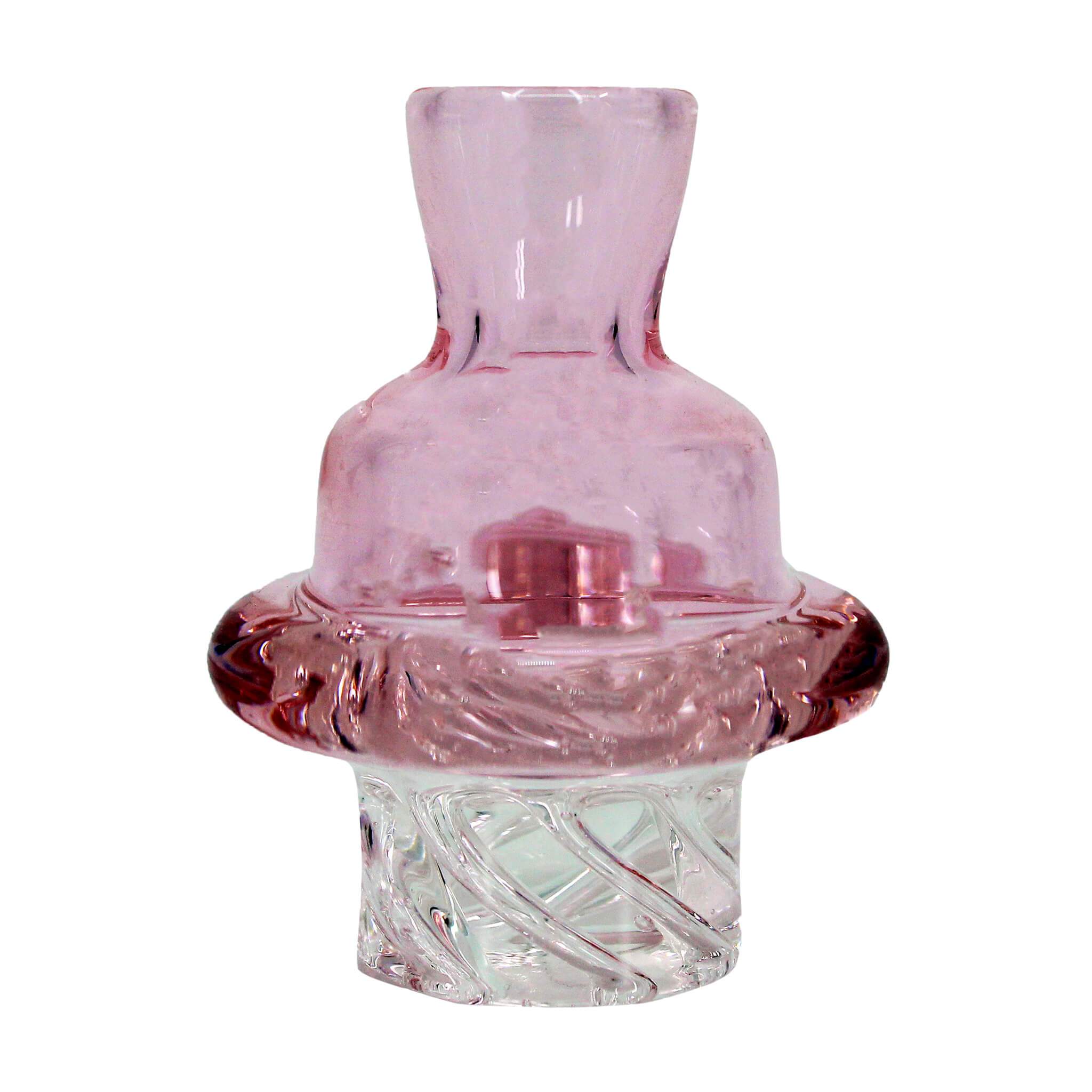 Cyclone Spinner Carb Cap | Pink Cyclone Profile View | Dabbing Warehouse