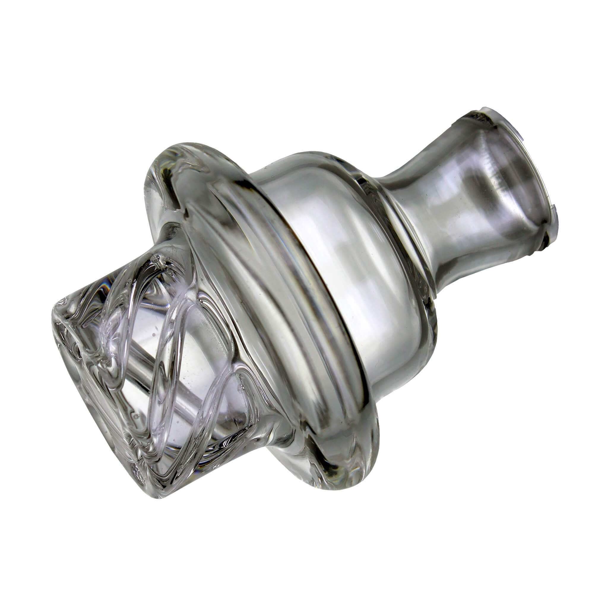 Cyclone Spinner Carb Cap | Clear Cyclone Angled View | Dabbing Warehouse