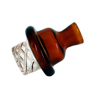 Cyclone Spinner Carb Cap | Amber Cyclone Angled View | Dabbing Warehouse