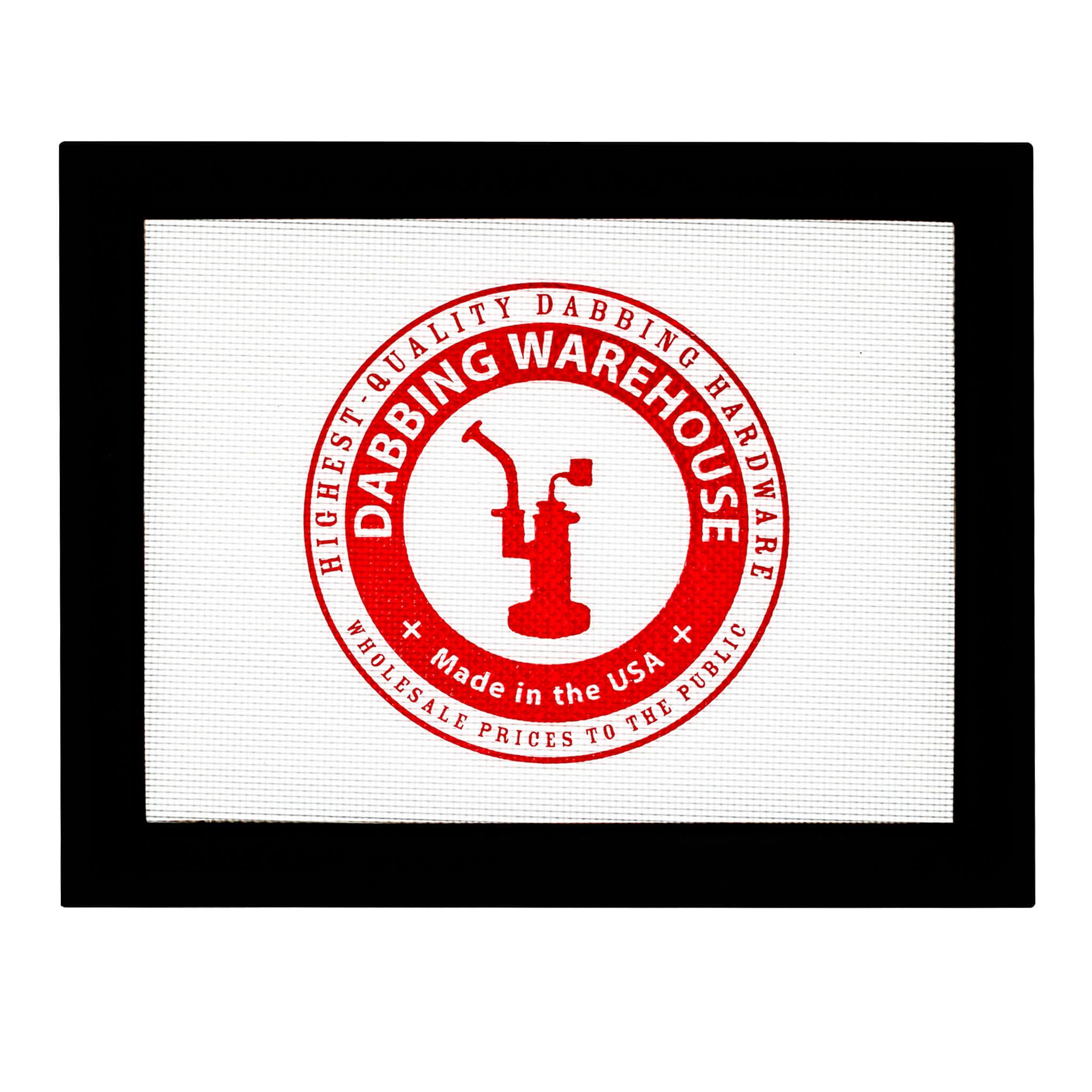 Dabbing Warehouse Dab Mat | Large | Black Border Top Down View | Dabbing Warehouse