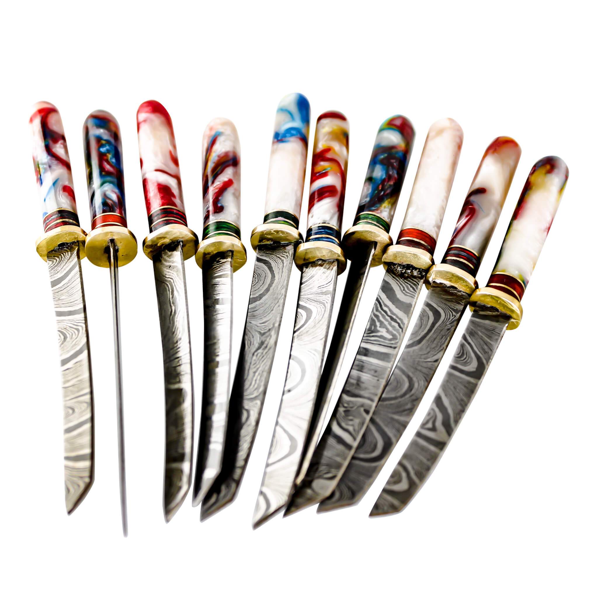 Damascus Steel Dab Knife | Alternate Lot View | Dabbing Warehouse