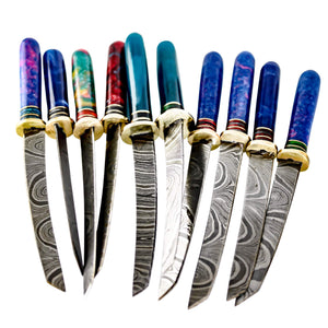 Damascus Steel Dab Knife | Alternate Lot View | Dabbing Warehouse