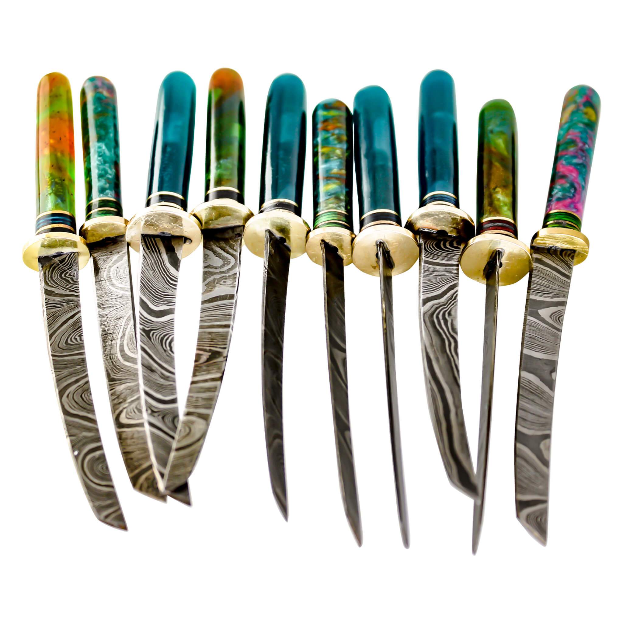 Damascus Steel Dab Knife | Alternate Lot View | Dabbing Warehouse