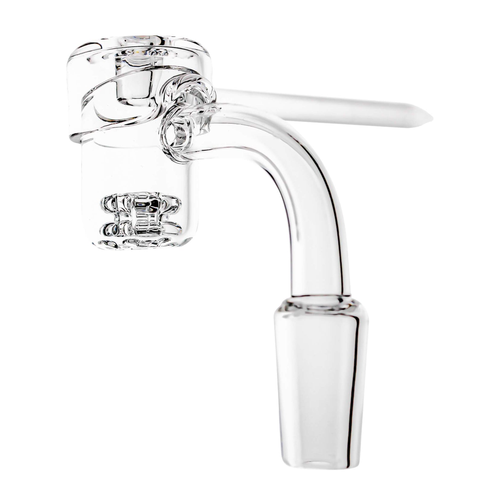 Diamond Knot Quartz Banger | Profile View | Dabbing Warehouse