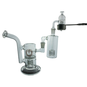 Double Your Bubbles Percolating Ash Catcher | Kit In Use View | Dabbing Warehouse