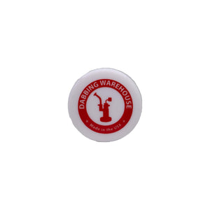 Dab Container | Concentrate Holder | Red & White Top Down View | Dabbing Warehouse