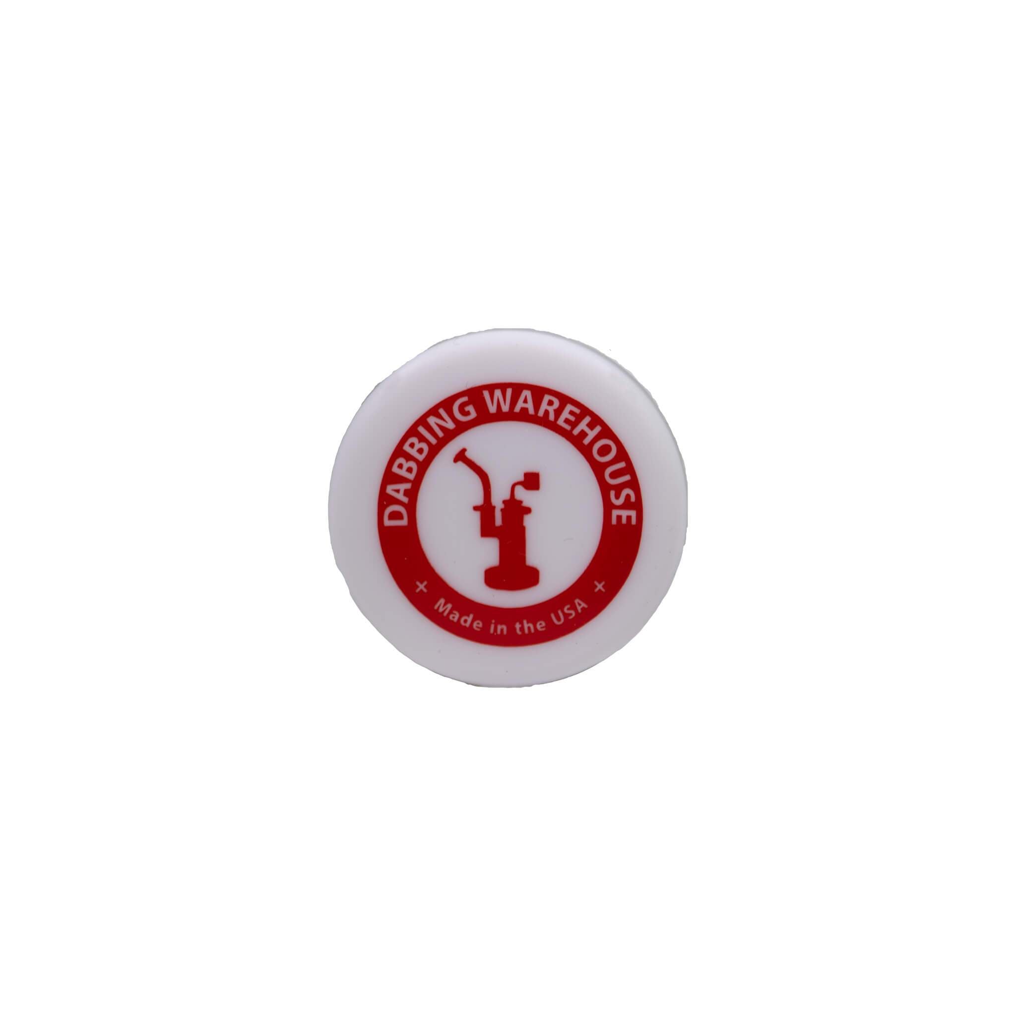 Dab Container | Concentrate Holder | Red & White Top Down View | Dabbing Warehouse