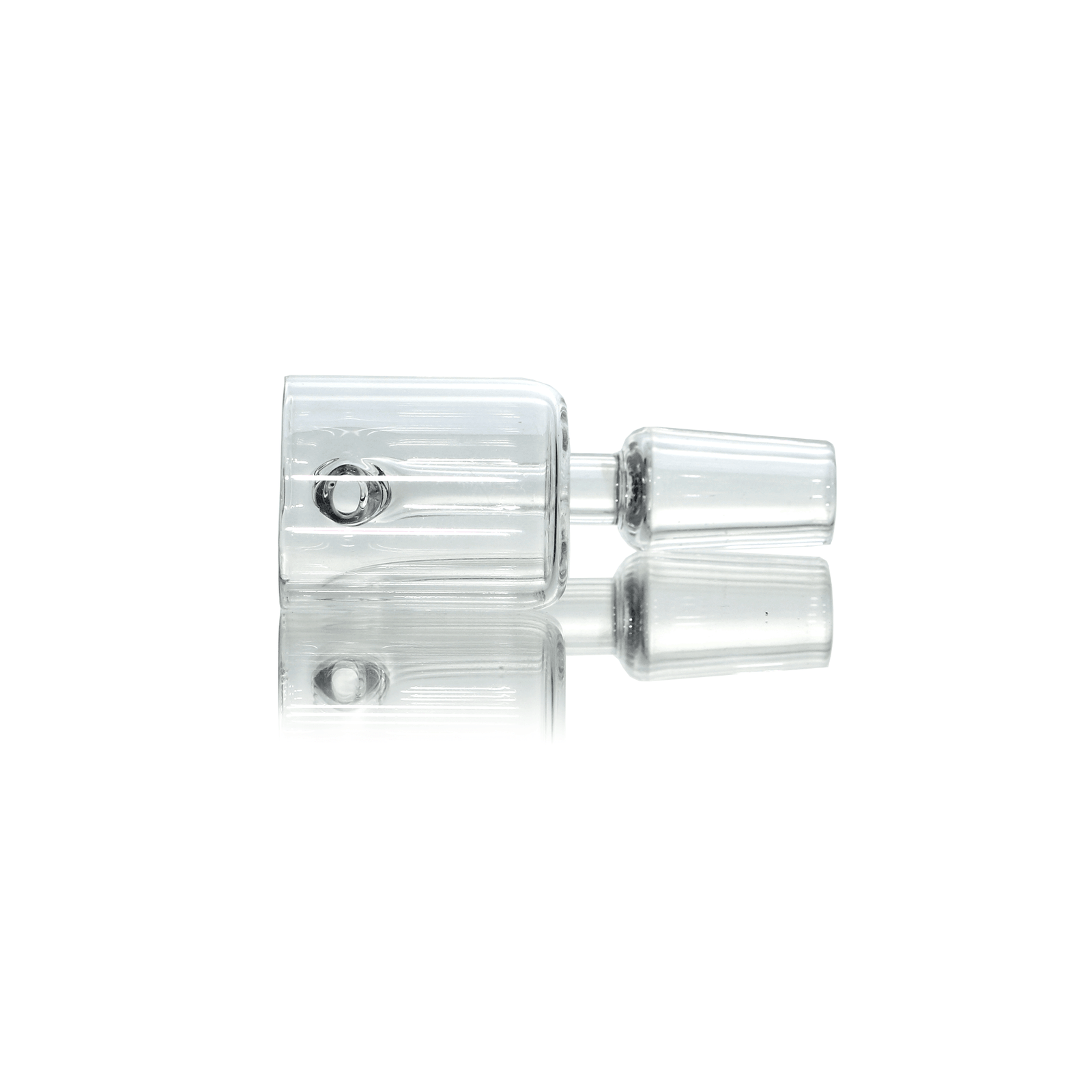 Flat Top Quartz Banger | 14mm Male With Cup Insert and Saucer Cap | Full Banger Stack View | DW