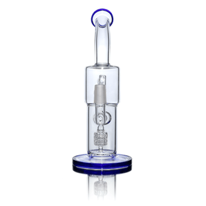 Glass Dab Rig Kit | Recycler Birdcage Bubbler | 16mm Titanium Nail | Rear Dab Rig View | DW