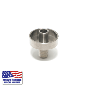 Glass Dab Rig | Mini Dual Bubbler & Flat Coil Titanium Nail | Titanium Nail Angled View | DW