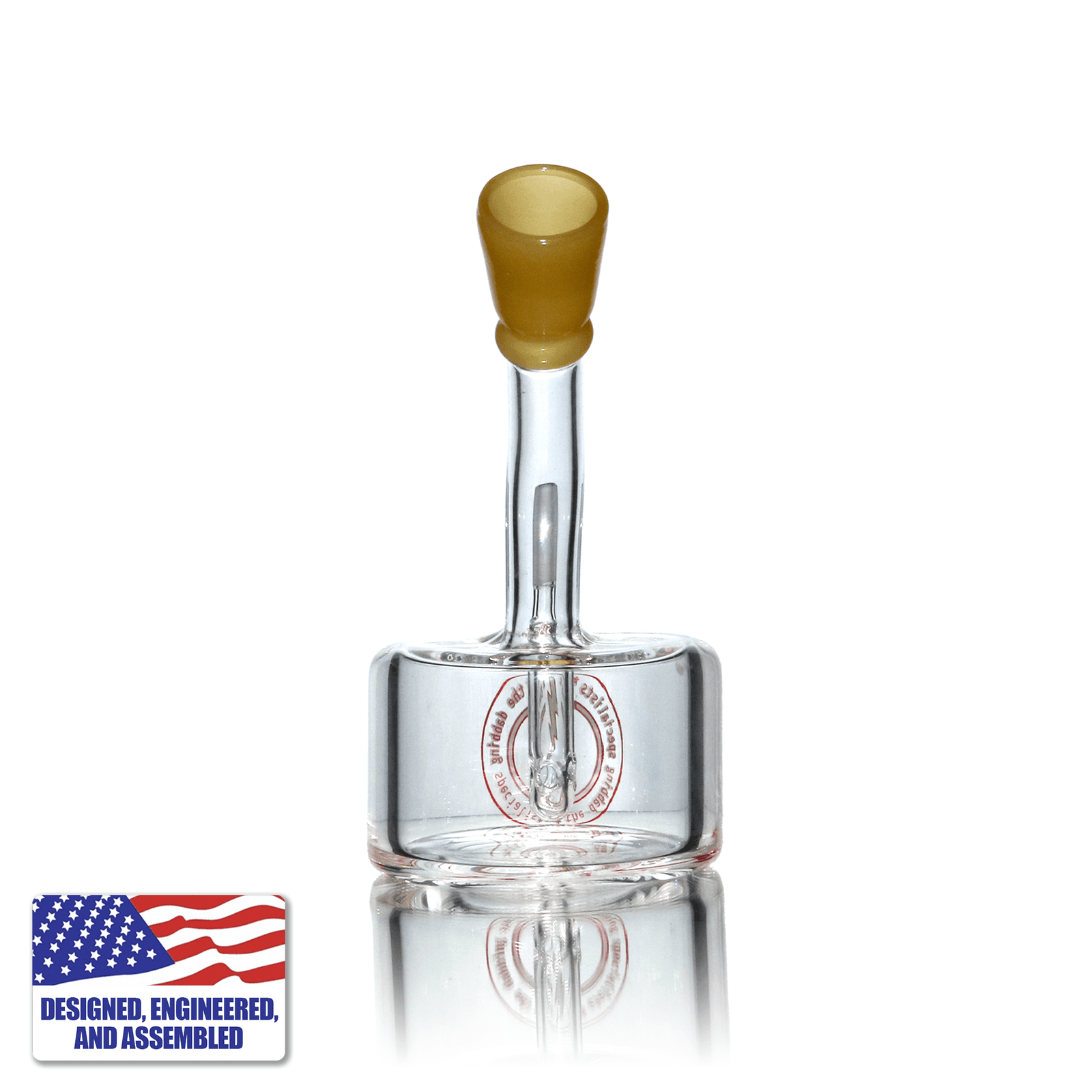 Glass Dab Rig Kit | Mini Hockey Puck with 20mm Titanium Nail | In Use View | DW