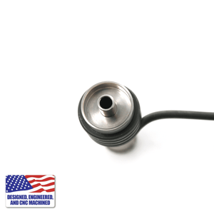 Glass Dab Rig Kit | Mini Hockey Puck with 20mm Titanium Nail | Titanium Nail With Coil View | DW