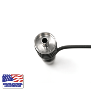 Portable Dab Kit | Showerhead Bubbler with 20mm Titanium Nail | Titanium Nail With Coil View | DW