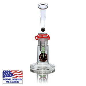 Portable Dab Kit | Showerhead Bubbler with 20mm Titanium Nail | Rear Dab Rig View | DW