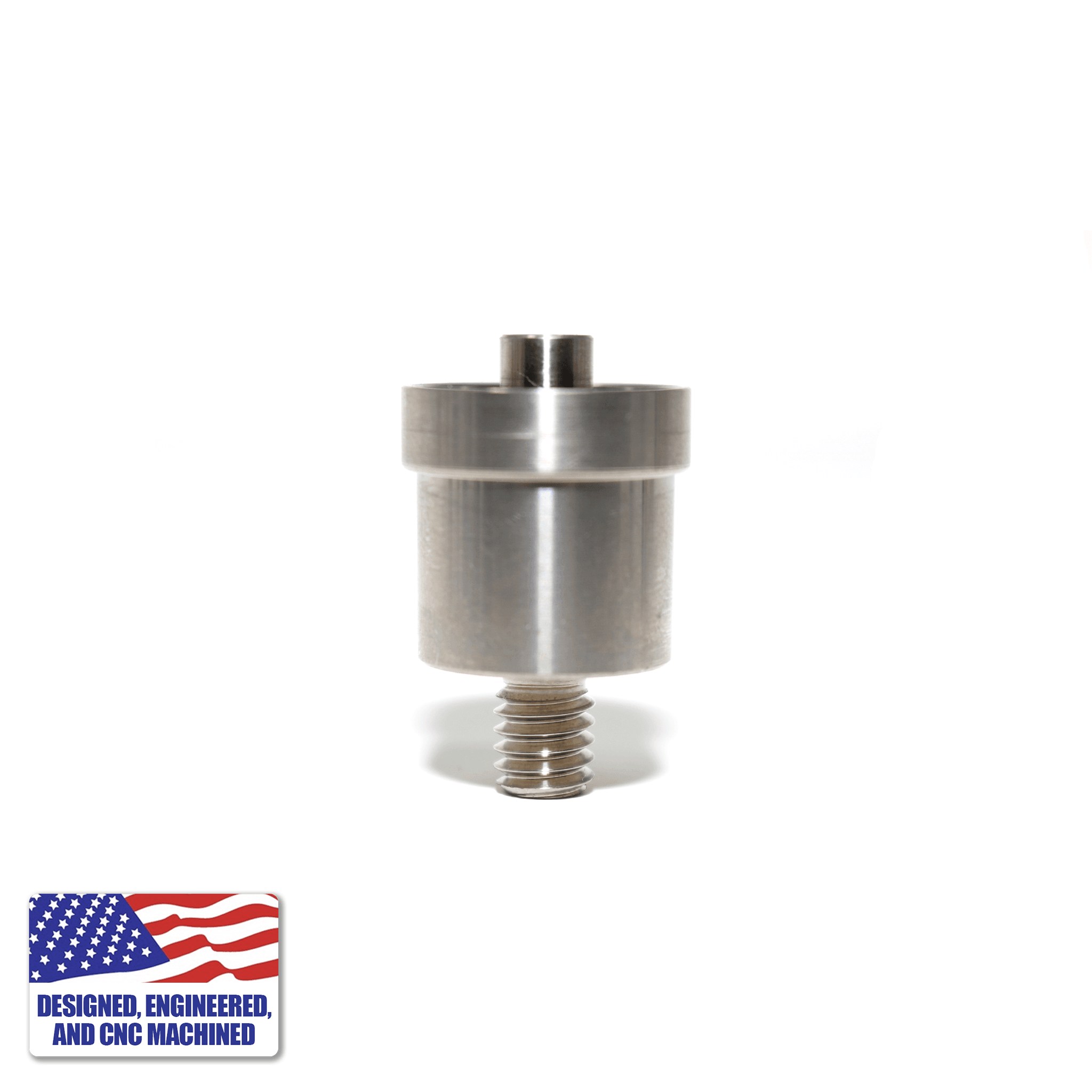 Dab Rig Kit | Showerhead Bubbler with 20mm Titanium Nail | Titanium Nail Profile View | DW