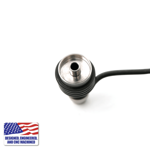 Dab Rig Kit | Showerhead Bubbler with 20mm Titanium Nail | Titanium Nail With Heater Coil View | DW