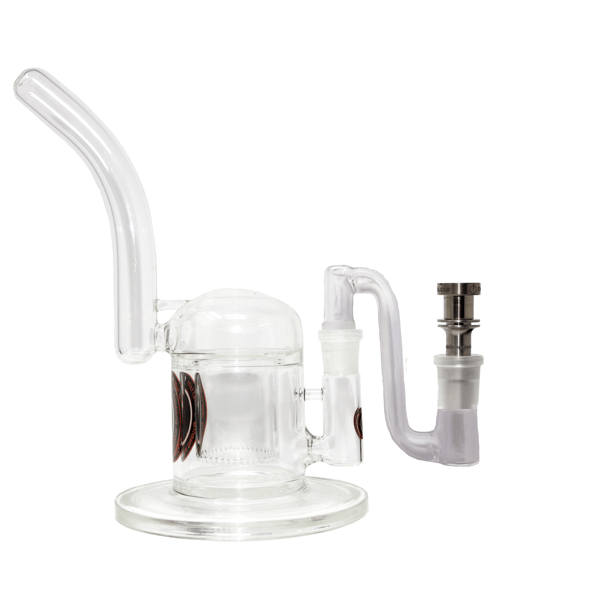 Glass Dropdown | Goose Neck Style |18mm Male to 18mm Female | Profile In Use View | DW