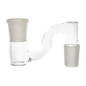 Glass Dropdown | S Neck Style | 18mm Male to 18mm Female | Profile View | DW