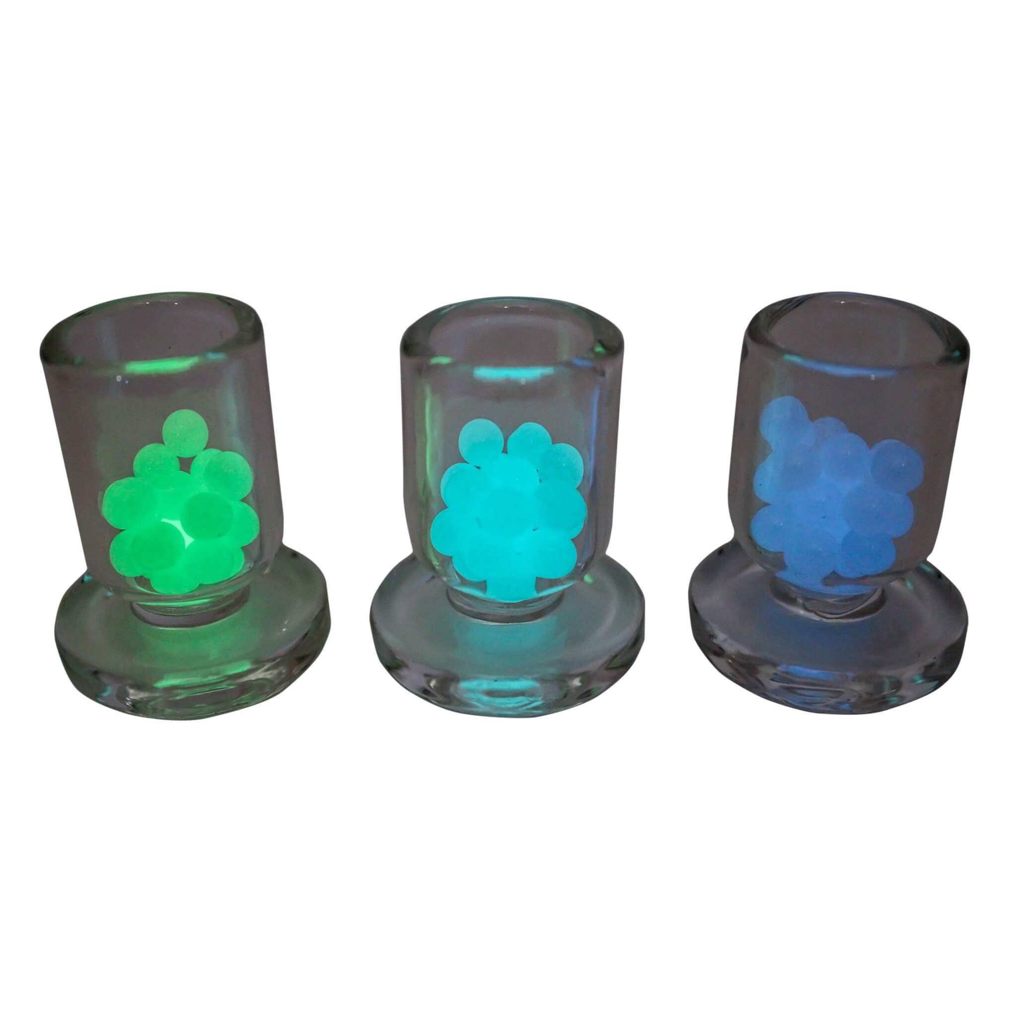 Luminous Quartz Ball Terp Pearls (6mm OD) | Glowing View | Dabbing Warehouse