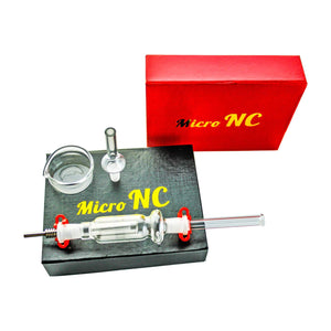 Micro Nectar Collector | Assembled View On Black Box | Dabbing Warehouse