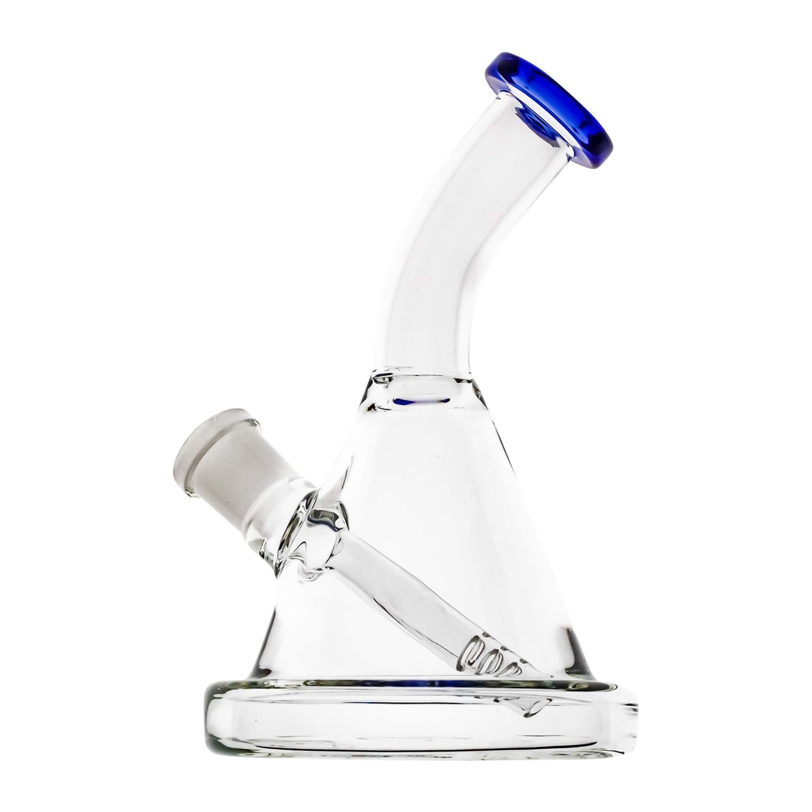 Mini Bent Neck Beaker Bong | Pink Profile View | Dabbing Warehouse
