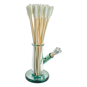 Polyurethane Foam Over Cotton Swabs | In Holder View | Dabbing Warehouse