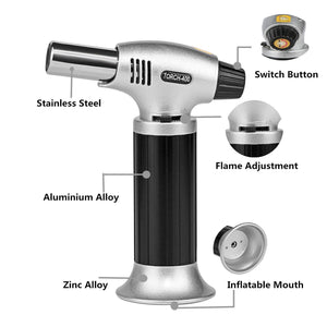 Professional Quality Butane Blow Torch | Torch Feature View | Dabbing Warehouse