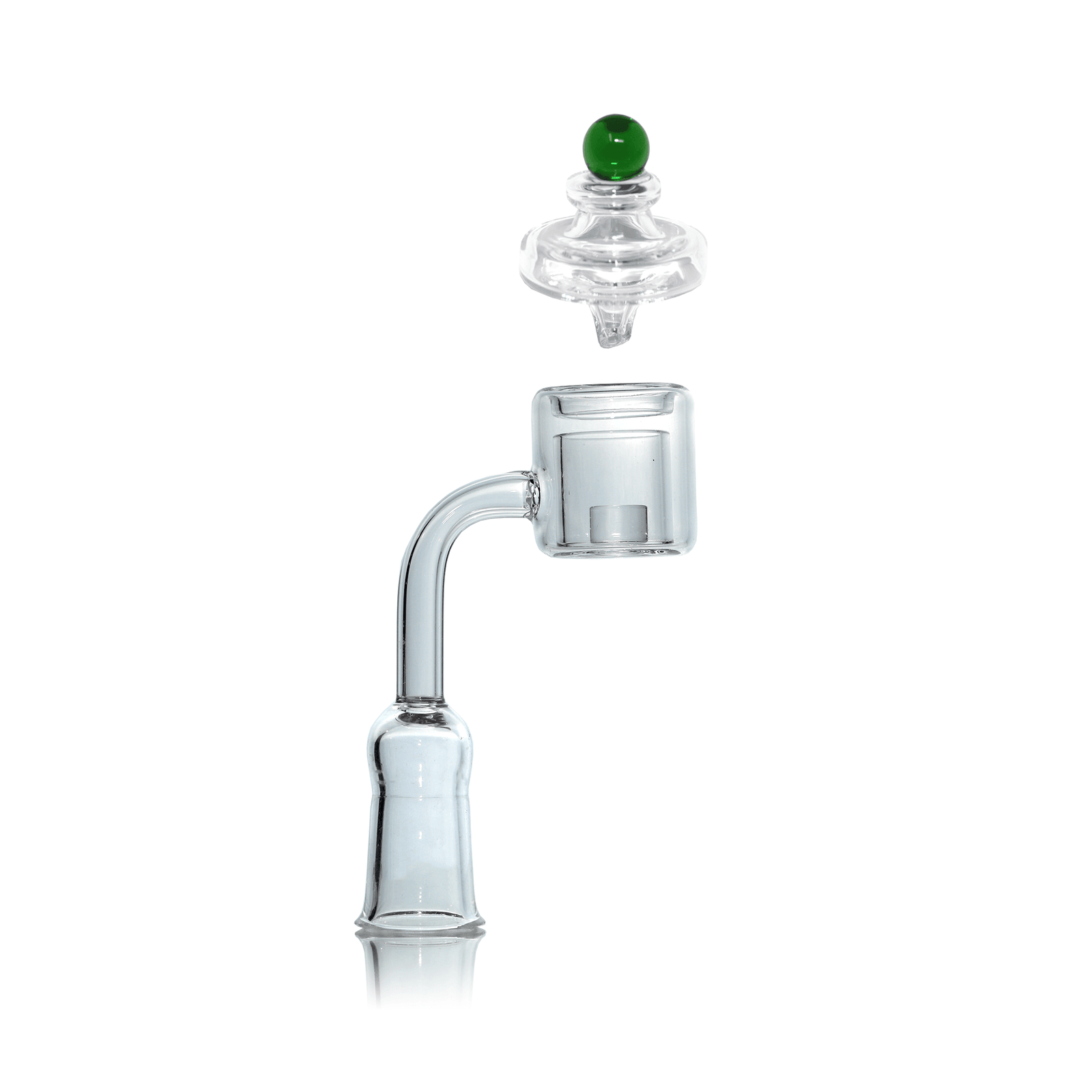 Quartz Banger Thermal Core Reactor 14mm Female With Saucer Cap | Complete Kit View | DW