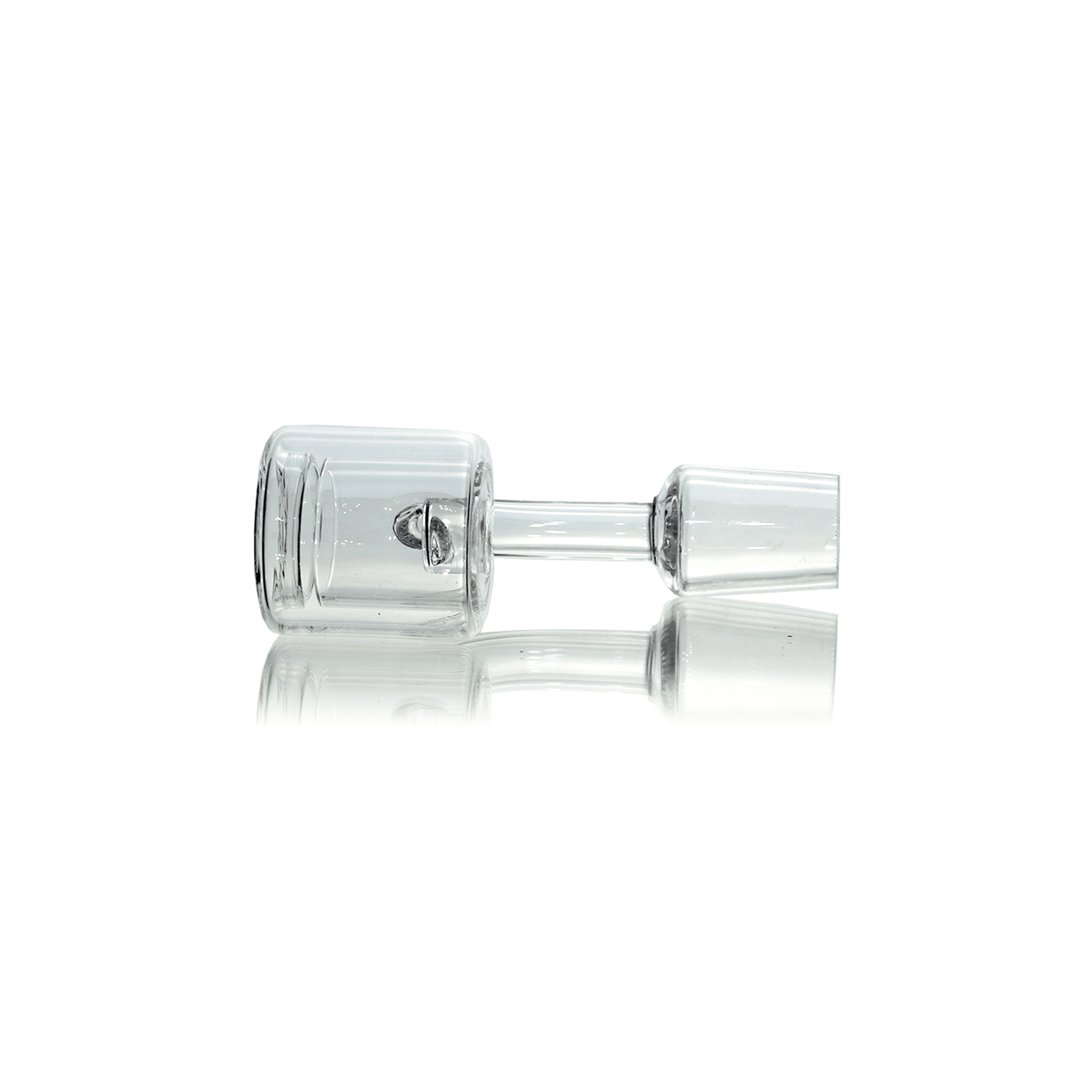 Quartz Banger Thermal Core Reactor 18mm Male With Saucer Cap | Full Kit Profile View | DW