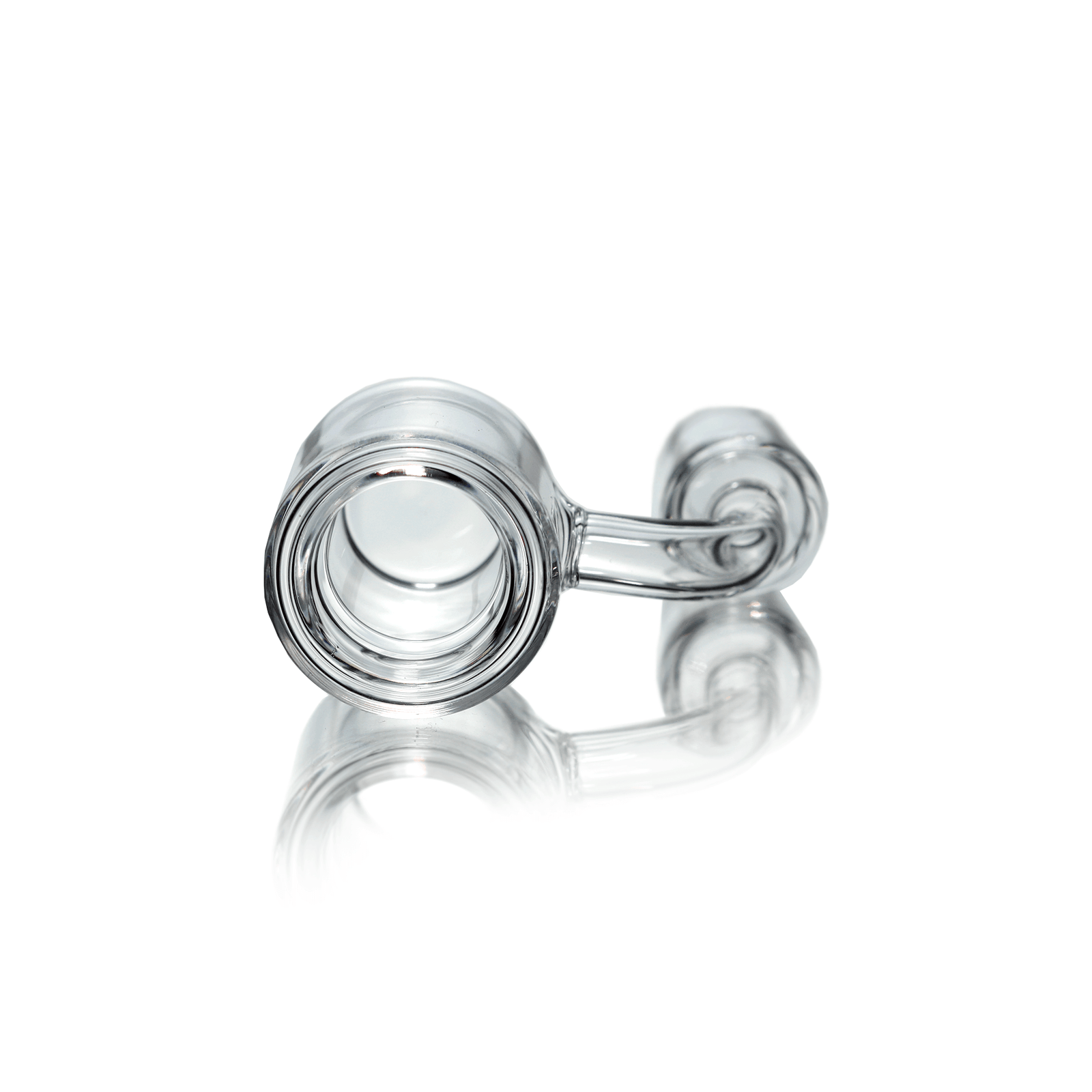 Quartz Double Wall Banger (Torch) | 18mm Male | Profile Banger View | Dabbing Warehouse