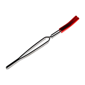 Reverse Tweezers | Silicone Tipped | Blue Tipped Angled Alternate View | Dabbing Warehouse